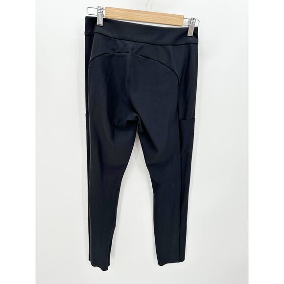 Athleta Stella Shale Black Ankle Zip Stretch Trouser Pants Women's Size 4 - Picture 2 of 11